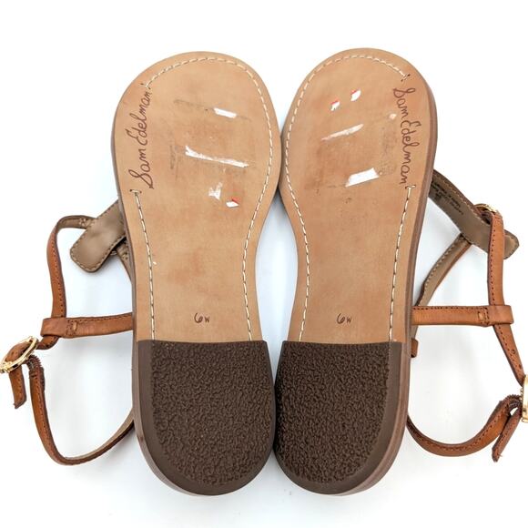 Sam Edelman Gigi Signet Sandal Women's Ankle Strap Dm-Saddle Size US6W EU36 - Picture 7 of 10